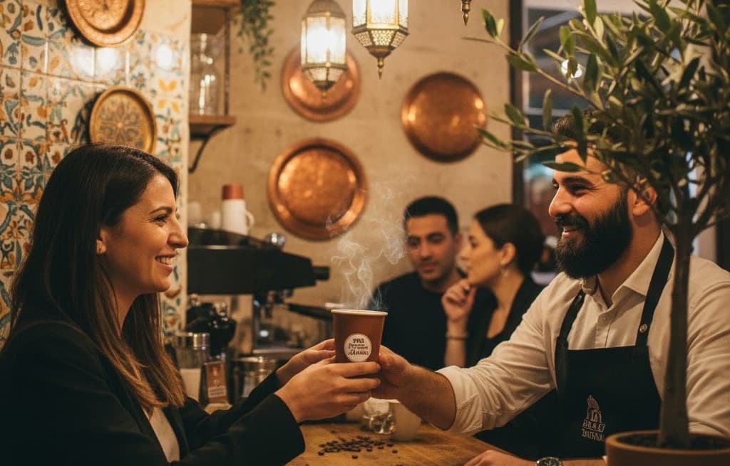 Person receiving free item